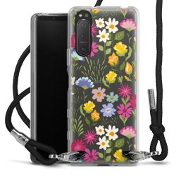 New Carry Case Transparent Stoff schwarz/silber