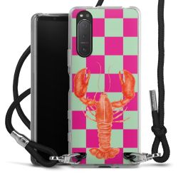 New Carry Case Transparent Stoff schwarz/silber