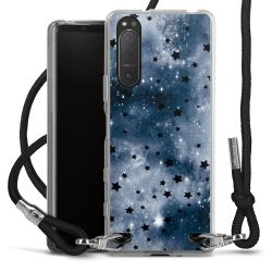 New Carry Case Transparent Stoff schwarz/silber