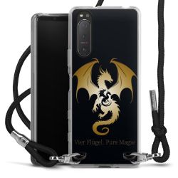 New Carry Case Transparent Stoff schwarz/silber