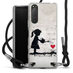 New Carry Case Transparent Stoff schwarz/silber