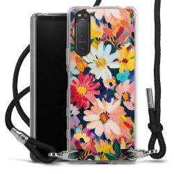 New Carry Case Transparent Stoff schwarz/silber