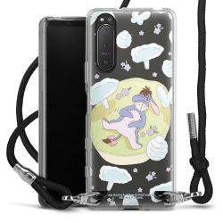 New Carry Case Transparent Stoff schwarz/silber