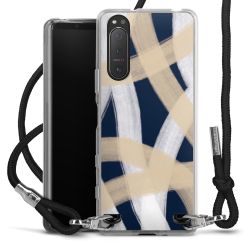 New Carry Case Transparent Stoff schwarz/silber