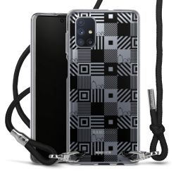 New Carry Case Transparent Stoff schwarz/silber