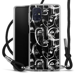 Carry Case Transparent Fabric black/silver