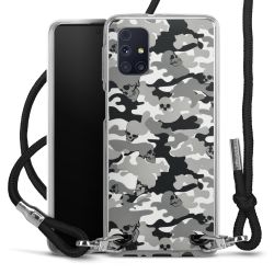 New Carry Case Transparent Stoff schwarz/silber