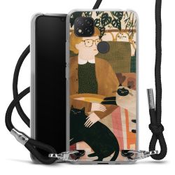 New Carry Case Transparent Stoff schwarz/silber