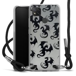 New Carry Case Transparent Stoff schwarz/silber