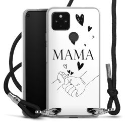 New Carry Case Transparent Stoff schwarz/silber