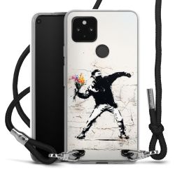 New Carry Case Transparent Stoff schwarz/silber