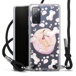 New Carry Case Transparent Stoff schwarz/silber