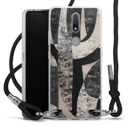 Carry Case Transparent Fabric black/silver