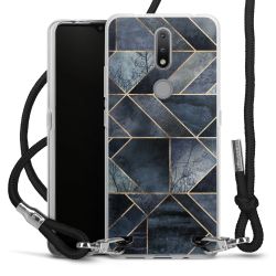 Carry Case Transparent Fabric black/silver