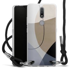 Carry Case Transparent Fabric black/silver