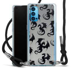 New Carry Case Transparent Stoff schwarz/silber