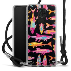 New Carry Case Transparent Stoff schwarz/silber