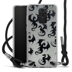 New Carry Case Transparent Stoff schwarz/silber