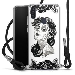 Carry Case Transparent Fabric black/silver