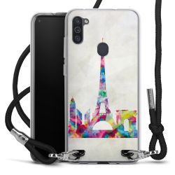 Carry Case Transparent Fabric black/silver