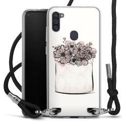 Carry Case Transparent Fabric black/silver