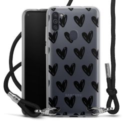 Carry Case Transparent Fabric black/silver