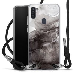 Carry Case Transparent Fabric black/silver