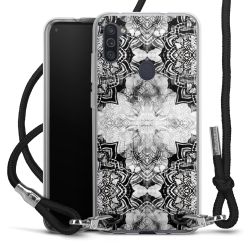 Carry Case Transparent Fabric black/silver