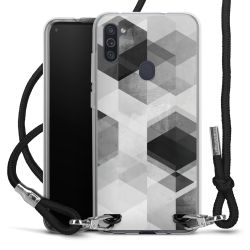 Carry Case Transparent Fabric black/silver