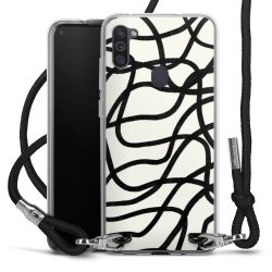 Carry Case Transparent Fabric black/silver