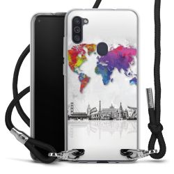 Carry Case Transparent Fabric black/silver