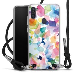 Carry Case Transparent Fabric black/silver