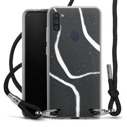 Carry Case Transparent Fabric black/silver