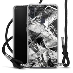 Carry Case Transparent Fabric black/silver