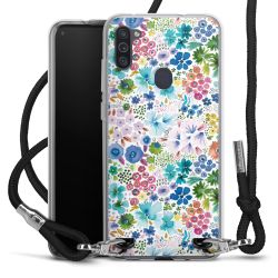 Carry Case Transparent Fabric black/silver