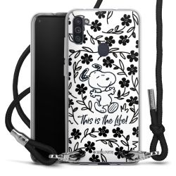 Carry Case Transparent Fabric black/silver