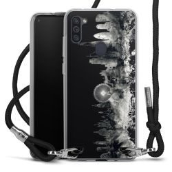 Carry Case Transparent Fabric black/silver