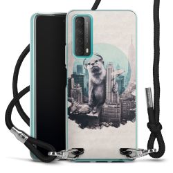 Carry Case Transparent Fabric black/silver