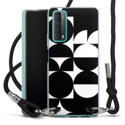 New Carry Case Transparent Stoff schwarz/silber