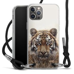 New Carry Case Transparent Stoff schwarz/silber