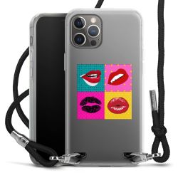 New Carry Case Transparent Stoff schwarz/silber