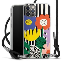 New Carry Case Transparent Stoff schwarz/silber