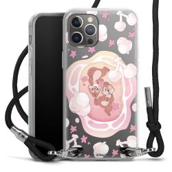 New Carry Case Transparent Stoff schwarz/silber