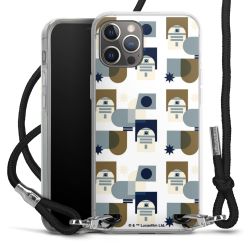 New Carry Case Transparent Stoff schwarz/silber