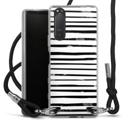 Carry Case Transparent Fabric black/silver