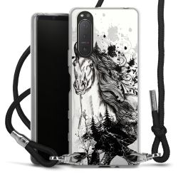 Carry Case Transparent Fabric black/silver