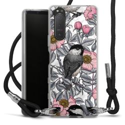 Carry Case Transparent Fabric black/silver