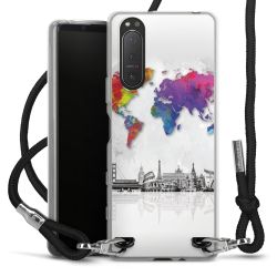 Carry Case Transparent Fabric black/silver