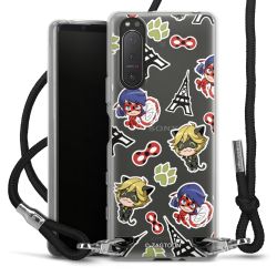 Carry Case Transparent Fabric black/silver