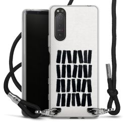 New Carry Case Transparent Stoff schwarz/silber